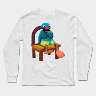 Angry Pingu Meme Long Sleeve T-Shirt